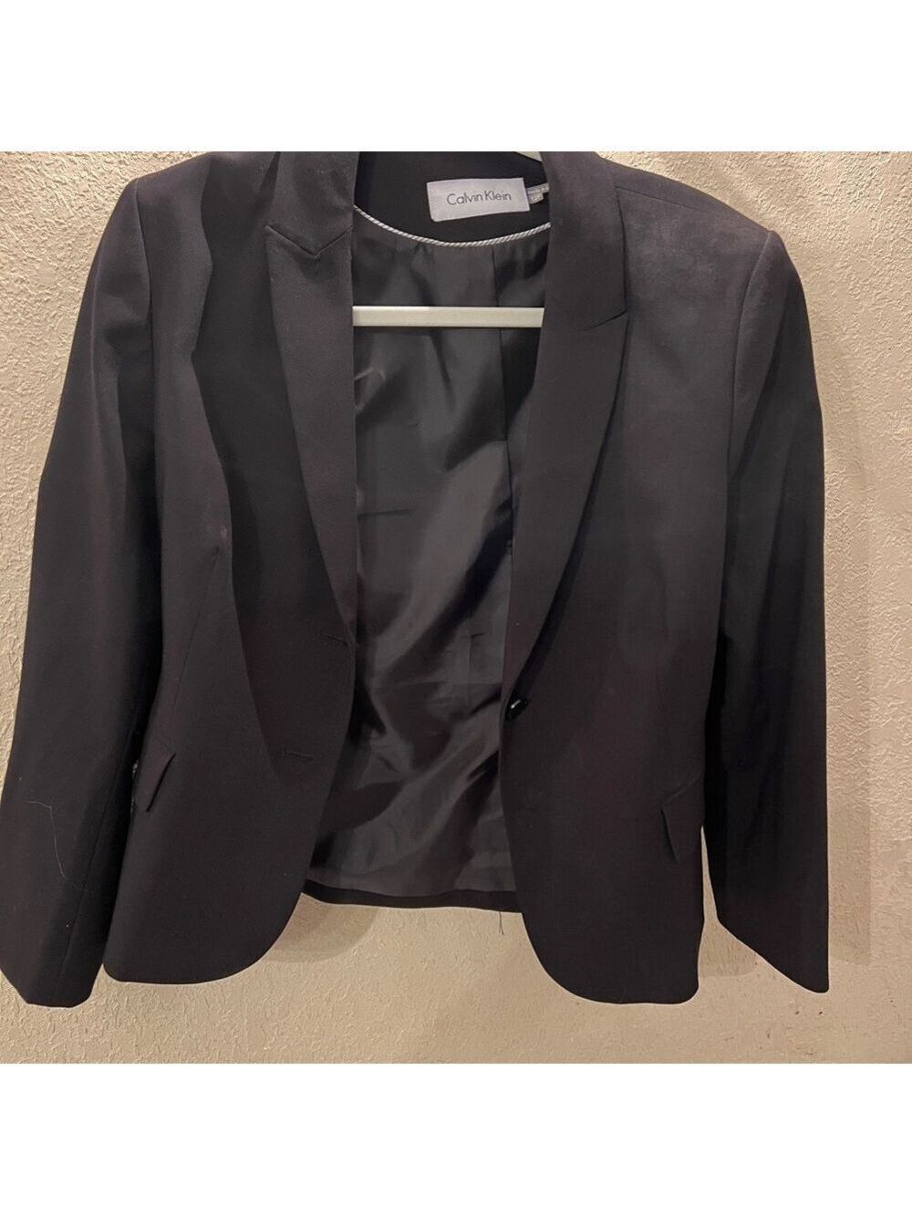 Calvin Klein Black Tailored Blazer